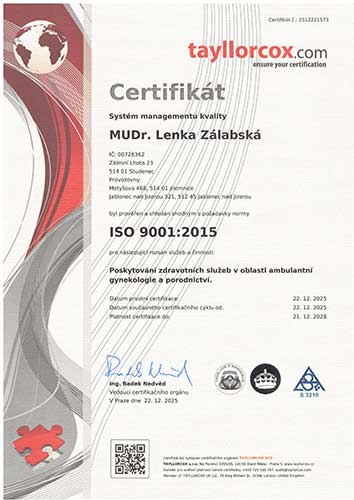 Certifikát ISO