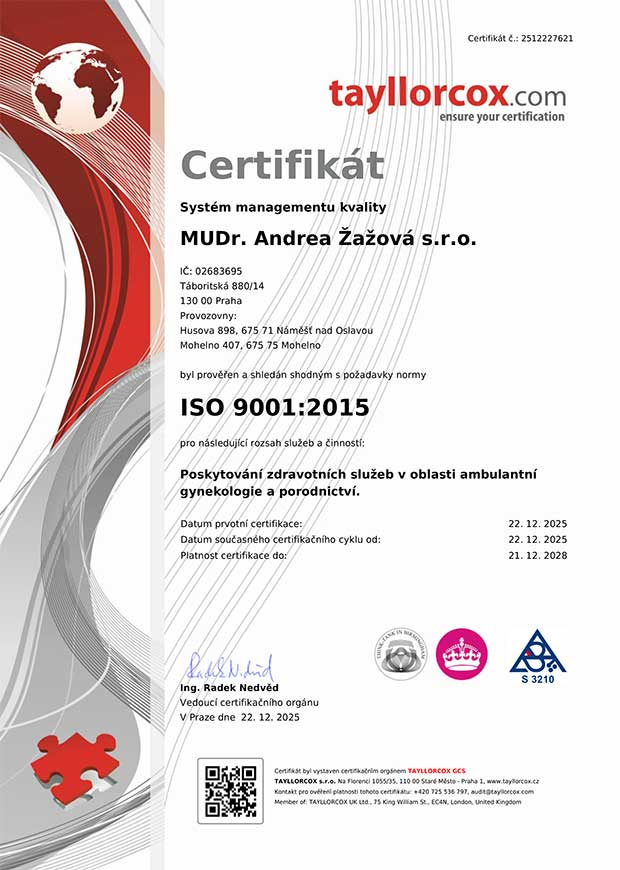 Certifikát ISO